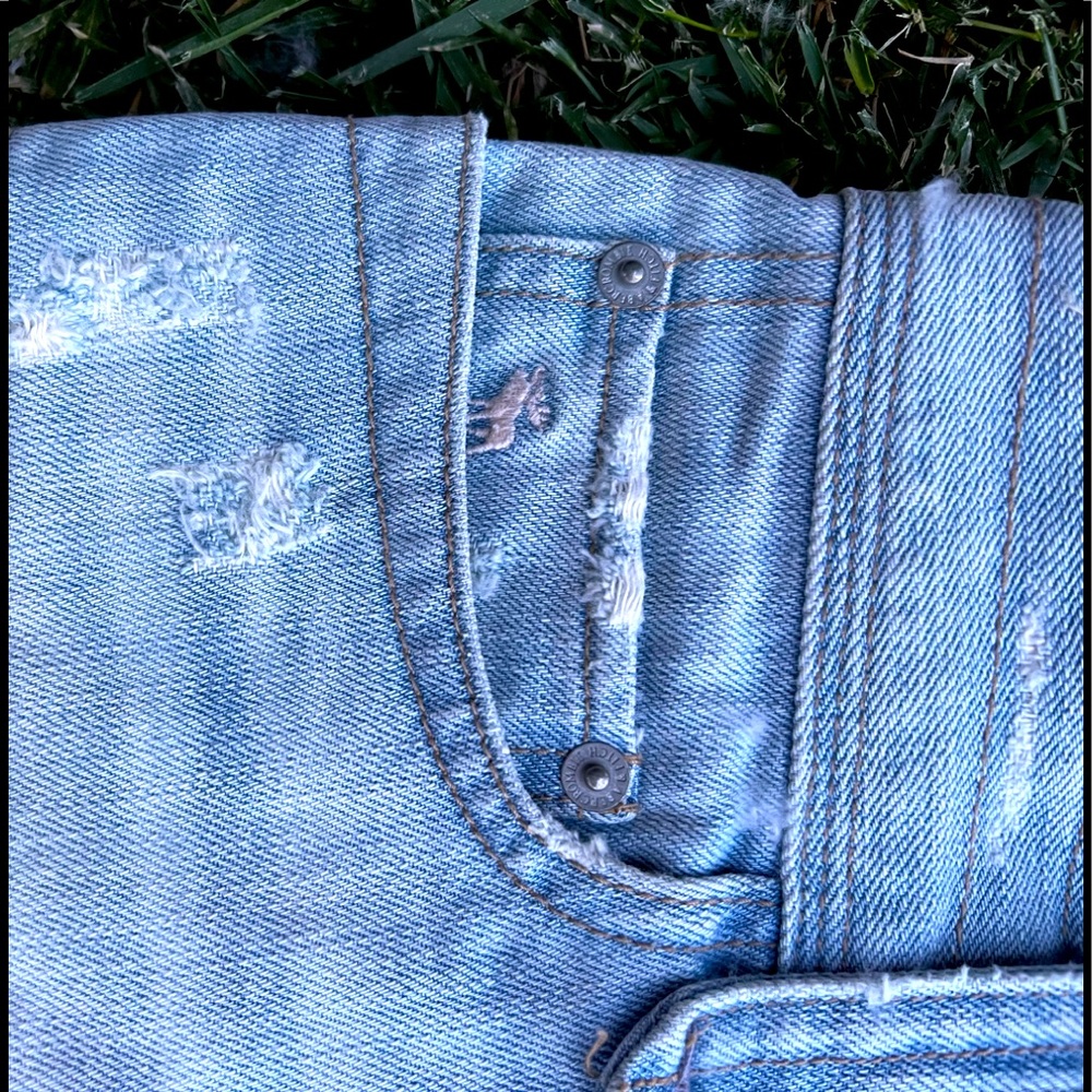 Abercrombie distressed mini skirt